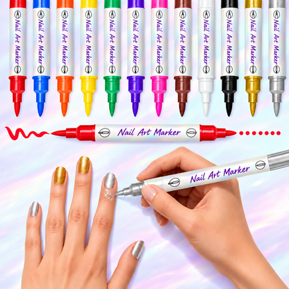 Marcadores de uñas: diseños de salón sin pulso