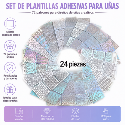 Marcadores de uñas: diseños de salón sin pulso